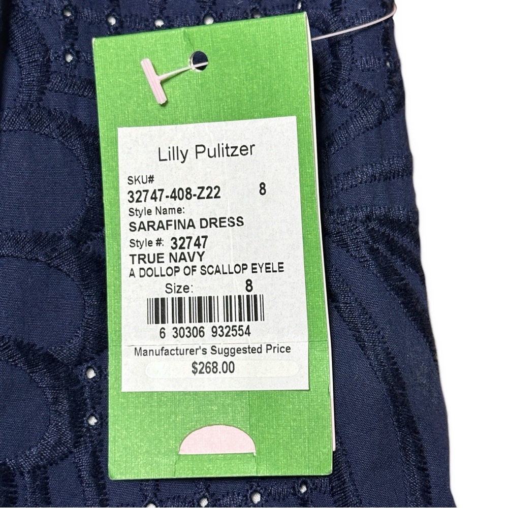 Lilly Pulitzer Navy Embroidered Sheath Dress NWT - Picture 5 of 9